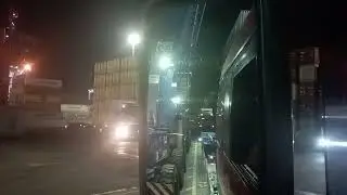 Загрузка в порту. Огромный контейнерный терминал Польши. Гданьск