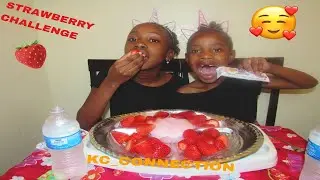STRAWBERRY CHALLENGE MUKBANG, EATING SHOW| KC_CONNECTION ALSO TOSH TIME!!