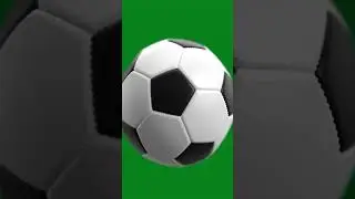 Soccer ball spinning in place Green Screen Effect 