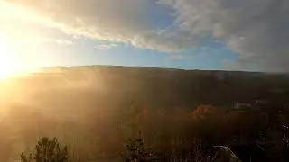 A Misty Fall Morning in Basye, Virginia