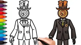 COMO DIBUJAR a CLOCKMAN | Skibidi Toilet Multiverse - paso a paso, fácil y rápido dibujo