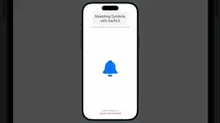 Morphing Symbols with SwiftUI