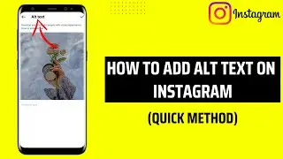 How To Add ALT Text On Instagram
