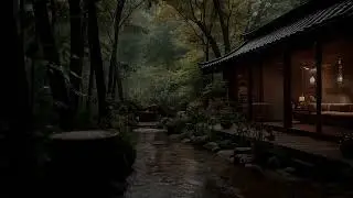 Gentle Rain Sounds at the Rainforest | Restore your Nervous System in a Cold Night