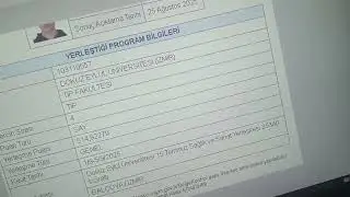 YKS 2025 TERCİH SONUCUM 