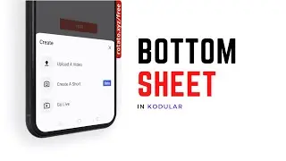 How to make bottom sheet like youtube on kodular || Pixel Editor || Kodular