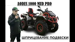 Шприцевание подвески AODES 1000 MUD PRO. Как смазать подвеску? Точки шприцевания AODES.