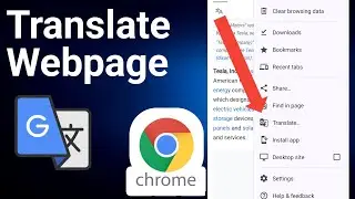 How to Translate webpage in chrome browser Android