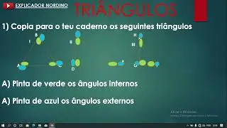 Ângulos internos e externos de um triangulo