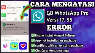 Cara Mengatasi Whatsap Error||App not installed as package conflicts with an existing package