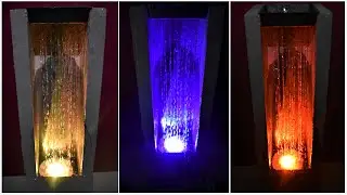 How to make Amazing Led Fountain from cement