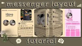edited messenger template for lyric convo || RPW tutorials