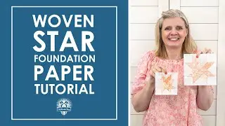 WOVEN STAR Foundation Paper How-To! Beautiful Quilt Block that's been on my wishlist 🤩 It's Sew Emma