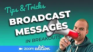 How to send Broadcast a message in Zoom Breakouts | Tips & Tricks