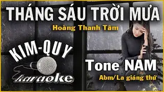 THÁNG SÁU TRỜI MƯA KARAOKE - Tone NAM ( Abm/La giáng thứ )