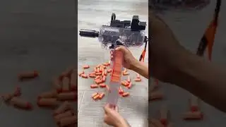 Powerful Soft bullet Gunshot toy UZI-SMG electric