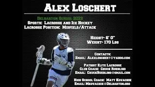 Alex Loschert (Patriot Elite/Delbarton 2022) Summer Lacrosse Highlights 2018