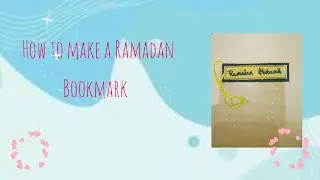 how to make a Ramadan bookmark #art#ramadan#bookmark#easy