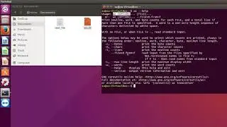 Linux command wc - definition of quantitative characteristics of a file.