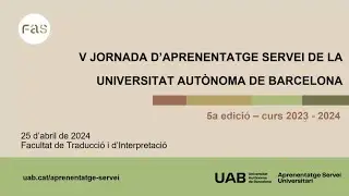V Jornada d'Aprenentatge Servei