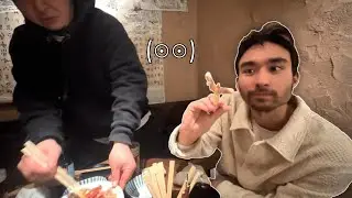 Famous person eats octopus!