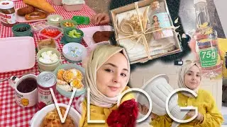 VLOG | ŞEKER YÜKLEMESİ YAPTIRDIM | KAHVALTI PİKNİĞİ 🧺 | KINA HAMAMI HEDİYELİĞİ |KARGOLARI AÇALIM 📦