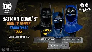 NEW DC Direct™ Batman (1989,1966 & Knightfall)™ 1/3rd Scale Cowl Replicas | Action Figure Showcase
