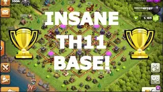 INSANE TH11 TROPHY SAVING BASE! (2022)