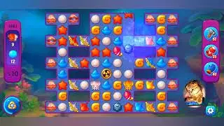 фишдом 2022 # 1663 уровень - прохождение без бустеров # Fishdom,  1663  level - no Boosters.