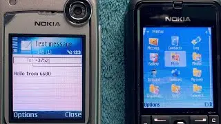 Sending SMS from Nokia 3250 to Nokia 6680 and back
