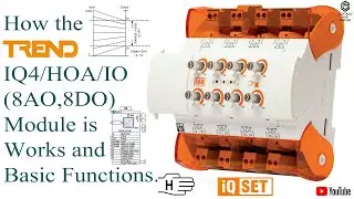 TREND IQ4 Hand-Off-Auto Control Input Output Expansion Module / Building Automation System