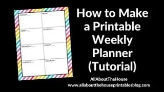 How to make a simple weekly planner in photoshop (step by step tutorial)
