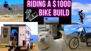 Riding a Cheap Dirt Bike at motocross track - $1000 Cost - Build your own for less!