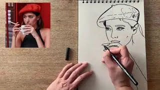 Dibujando una foto #3 // Drawing a photo // Cristina Galvez POP ART
