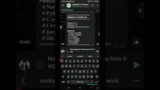Realtime Input output Compiler bot || C python node js Compiler telegram