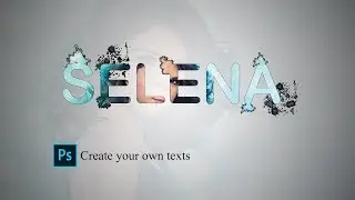 How to Put Image In Text In Photoshop | Selena Gomez | Text Effect