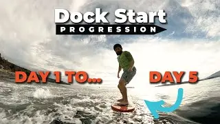 Learning to Dock Start on Foil - Day 1 to Day 5