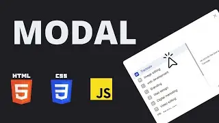 How to create Interactive Modal with HTML, CSS and javascript