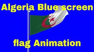 Algeria green screen flag Animation | الجزائر شاشة العلم الأخضر الرسوم المتحركة