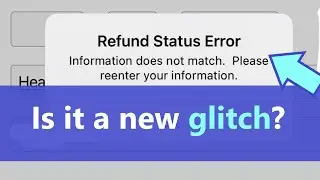 Refund Status Error on IRS app 