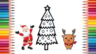 Christmas Tree Drawing 🌲