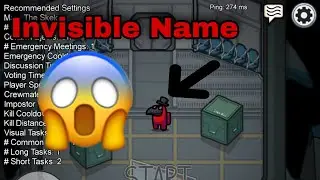 🔥How To Get Invisible Name On - Among Us 🔥 || Get Blank Name Easily ||