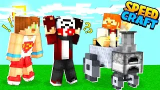 TERS MASKE SPEED CRAFT YARIŞCISI OLDU !! - Minecraft