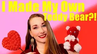 Love Craft Gift Ideas! How To Make A Teddy Bear From Wool And Pom-Poms! Foam Rose Heart, Card Ideas!