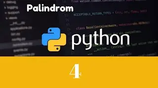 Python - Palindrom Algoritması / B4