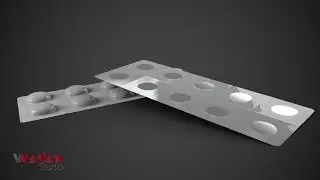 Tablet Blister Modelling IN cinema 4D IN Redshift I Time Lapse
