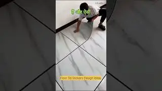 PVC Floor Tile Stickers #tiles #diy  #shorts