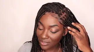 Soft glam makeup and knotless wig install   HD 720p