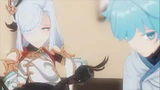 Shenhe teasing chongyun [MMD Genshin]