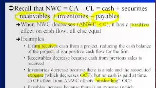 07 009 01 relevant cash flows   cf effect from change in NWC, part 1
